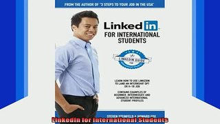 DOWNLOAD FREE Ebooks  LinkedIn for International Students Full EBook