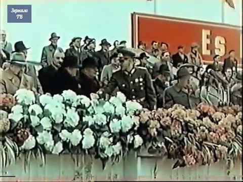 Парад войск армии ГДР, Берлин, 1956 г. Германия, кинохроника