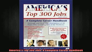 Free Full PDF Downlaod  Americas Top 300 Jobs A Complete Career Handbook Full Ebook Online Free