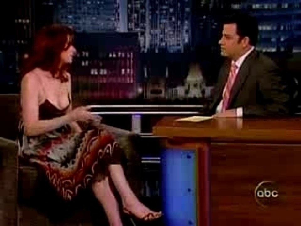 Debra Messing on Jimmy Kimmel Live 6-27-07 part2