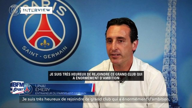 Les premiers mots d'Unai Emery au Paris Saint-Germain