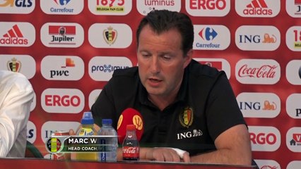 Quarts - Wilmots : "J’espère que la pelouse sera bonne"