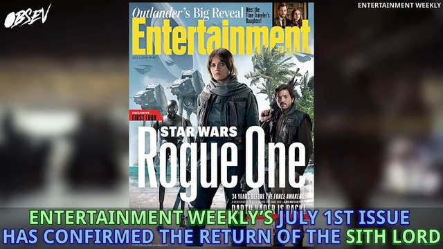 Darth Vader Confirmed For Star Wars: Rogue One