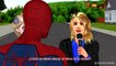 Spiderman Kiss Pink Spidergirl & Fights Superheroes Venom w- Frozen Elsa & Anna's Mermaid