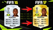 FIFA 17 TOP 10 PLAYERS BIGGEST UPGRADES RATINGS PREDICTION FT. VARDY, ALLI, KANTE...etc