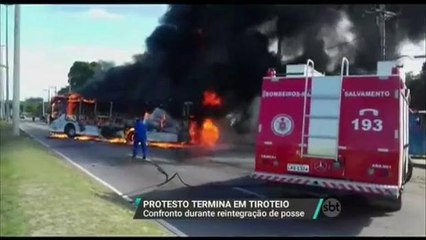 Reintegração de posse termina em confronto no Rio de Janeiro