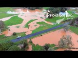 Drone Footage Shows Flooding in South Auckland Town of Pukekohe