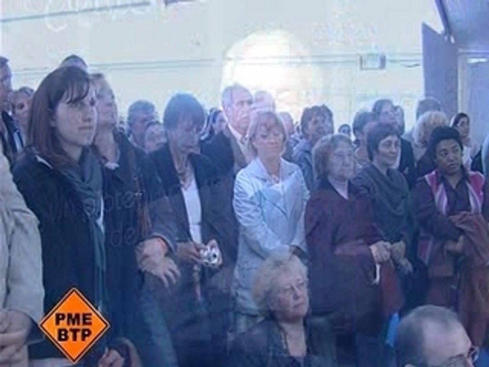 Pose de la 1ere Pierre du CHSF