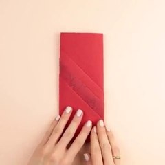 Cách gấp giấy để dao, nĩa lịch sự khi nhà có khách