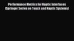 [PDF] Performance Metrics for Haptic Interfaces (Springer Series on Touch and Haptic Systems)