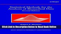 Read Statistical Methods for the Analysis of Biomedical Data, 2nd Edition  Ebook Free