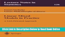 Read Linear Mixed Models in Practice: A SAS-Oriented Approach (Lecture Notes in Statistics)  Ebook