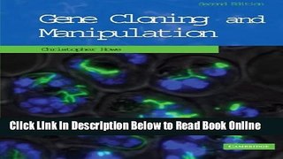 Read Gene Cloning and Manipulation  Ebook Free