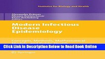 Download Modern Infectious Disease Epidemiology: Concepts, Methods, Mathematical Models, and