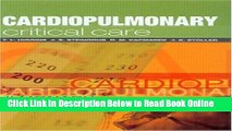 Download Cardiopulmonary Critical Care  Ebook Online