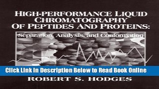 Download High-Performance Liquid Chromatography of Peptides and Proteins: Separation, Analysis,
