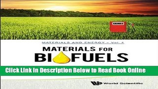 Read Materials for Biofuels (Materials and Energy)  Ebook Free