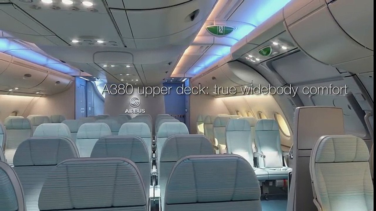 Inside the A380's cabin - by on worlds