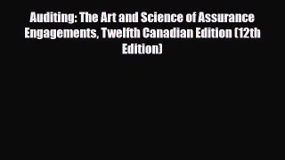 [PDF] Auditing: The Art and Science of Assurance Engagements Twelfth Canadian Edition (12th