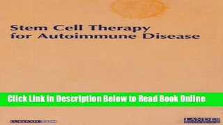 Read Stem Cell Therapy for Autoimmune Disease  Ebook Online
