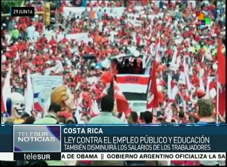 Maestros de Costa Rica rechazan políticas neoliberales en el sector