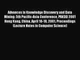 [PDF] Advances in Knowledge Discovery and Data Mining: 5th Pacific-Asia Conference PAKDD 2001