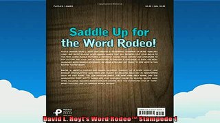 FREE DOWNLOAD  David L Hoyts Word Rodeo Stampede 1 READ ONLINE