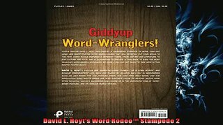 FREE DOWNLOAD  David L Hoyts Word Rodeo Stampede 2 READ ONLINE