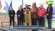 Inauguración Planta de Separación de Residuos - CARLOS SANCHEZ