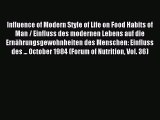 Read Influence of Modern Style of Life on Food Habits of Man / Einfluss des modernen Lebens