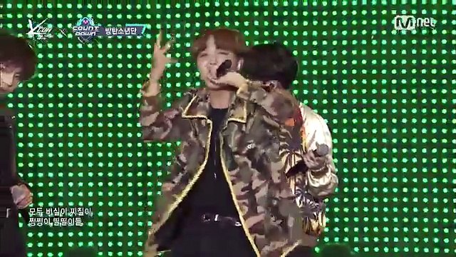 [KCON 2016 France×M COUNTDOWN] BTS(방탄소년단) _ What am I to you (INTRO) + DOPE(쩔어) M COUNTDOWN 160614 E