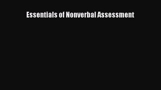 Read Book Essentials of Nonverbal Assessment ebook textbooks