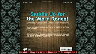 FREE PDF  David L Hoyts Word Rodeo Stampede 1  FREE BOOOK ONLINE