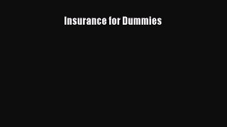 Download Insurance for Dummies PDF Online