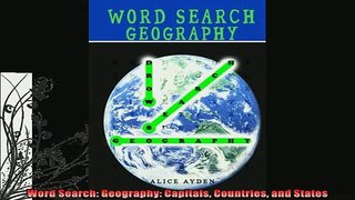 FREE DOWNLOAD  Word Search Geography Capitals Countries and States  BOOK ONLINE