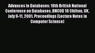 [PDF] Advances in Databases: 18th British National Conference on Databases BNCOD 18 Chilton