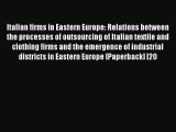 [PDF] Italian firms in Eastern Europe: Relations between the processes of outsourcing of Italian