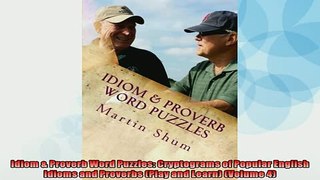 Free PDF Downlaod  Idiom  Proverb Word Puzzles Cryptograms of Popular English Idioms and Proverbs Play and READ ONLINE