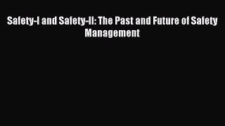 Read Safety-I and Safety-II: The Past and Future of Safety Management Ebook Free