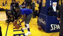 Festus Ezeli imitates Steph Curry's Warm-up Routine Cavaliers vs Warriors 2016 NBA Finals