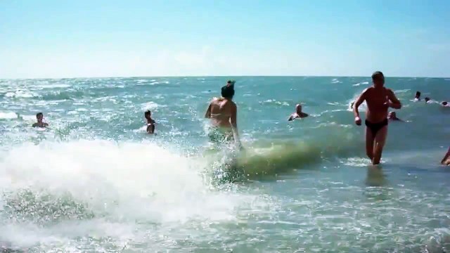 The beach Black sea Adler Пляж Черное море Адлер 8