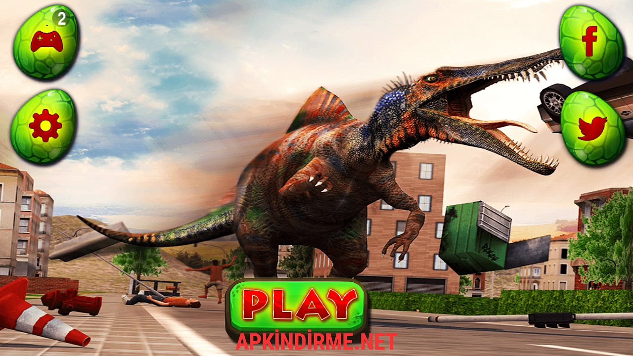 Dino city rampage 3d apk indir