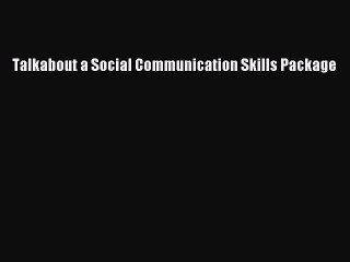 Read Talkabout a Social Communication Skills Package Ebook Free