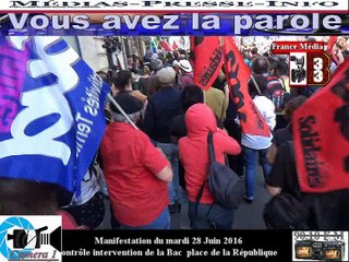 Télévision-Bordeaux-33 France Média Intervention de la police en pleine manif