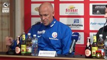 25. Spieltag: SG Sonnenhof Großaspach gegen F.C. Hansa Rostock - Die Pressekonferenz