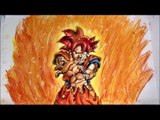 DRAWING GOKU SUPER SAIYAN GOD