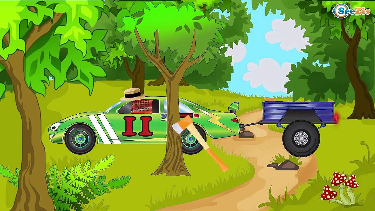 Мультики про Машинки. Гоночная Машинка и Грузовик. Гонки с препятствиями в Мультфильмах для детей