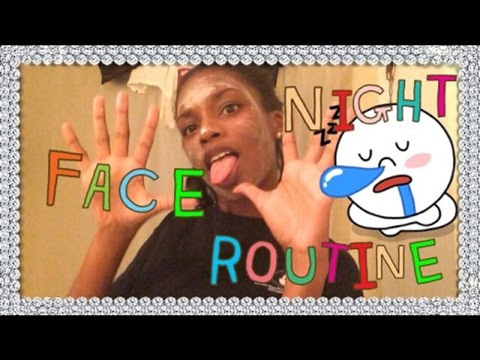 Night face routine