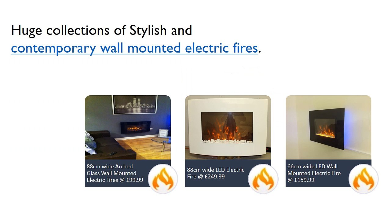 Purchase electric wall mounted fires