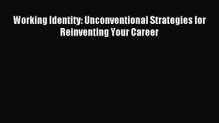 Read Working Identity: Unconventional Strategies for Reinventing Your Career Ebook Free